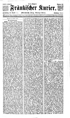 Fränkischer Kurier Sonntag 25. April 1869