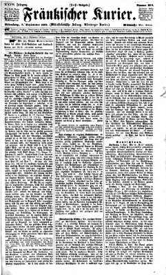 Fränkischer Kurier Mittwoch 8. September 1869