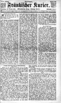 Fränkischer Kurier Mittwoch 20. Oktober 1869