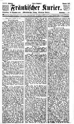 Fränkischer Kurier Sonntag 12. Dezember 1869