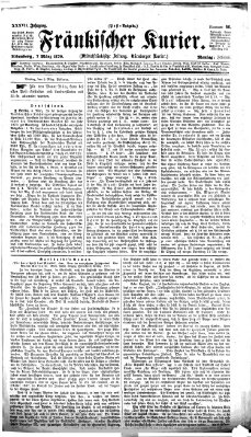 Fränkischer Kurier Montag 7. März 1870