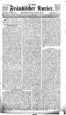 Fränkischer Kurier Donnerstag 31. März 1870