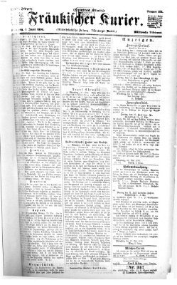 Fränkischer Kurier Mittwoch 1. Juni 1870