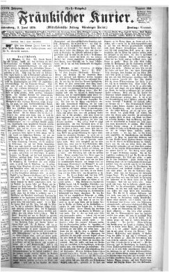 Fränkischer Kurier Freitag 3. Juni 1870