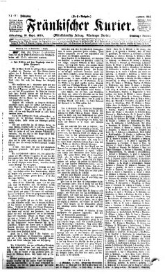 Fränkischer Kurier Dienstag 13. September 1870