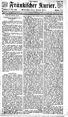 Fränkischer Kurier Freitag 23. September 1870