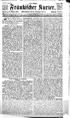 Fränkischer Kurier Mittwoch 12. Oktober 1870