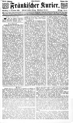 Fränkischer Kurier Freitag 2. Dezember 1870