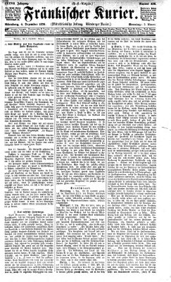 Fränkischer Kurier Sonntag 4. Dezember 1870