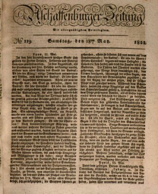 Aschaffenburger Zeitung Samstag 18. Mai 1822