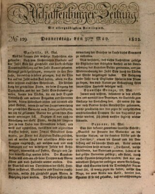Aschaffenburger Zeitung Donnerstag 30. Mai 1822
