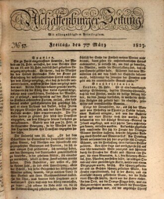Aschaffenburger Zeitung Freitag 7. März 1823