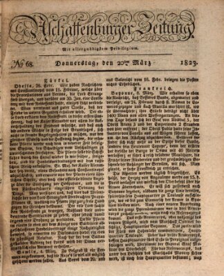 Aschaffenburger Zeitung Donnerstag 20. März 1823
