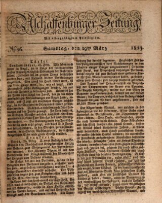 Aschaffenburger Zeitung Samstag 29. März 1823
