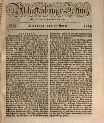 Aschaffenburger Zeitung Dienstag 1. April 1823