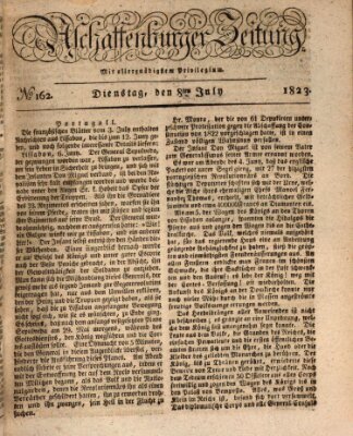 Aschaffenburger Zeitung Dienstag 8. Juli 1823