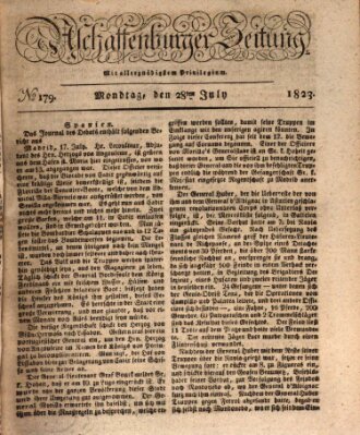 Aschaffenburger Zeitung Montag 28. Juli 1823