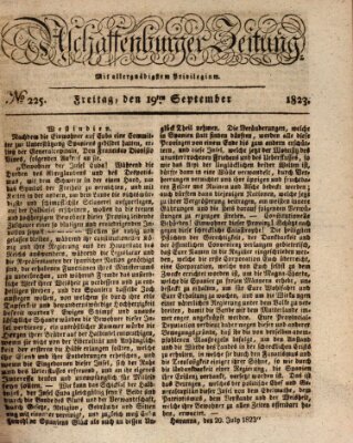 Aschaffenburger Zeitung Freitag 19. September 1823