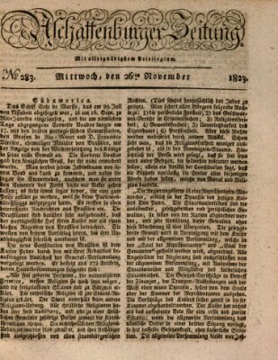Aschaffenburger Zeitung Mittwoch 26. November 1823