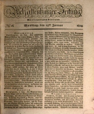 Aschaffenburger Zeitung Montag 19. Januar 1824