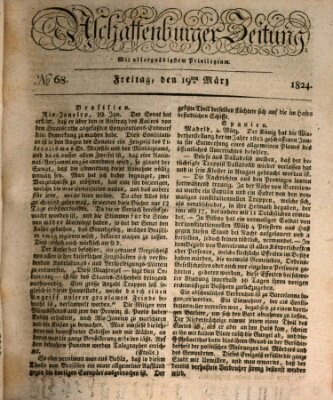 Aschaffenburger Zeitung Freitag 19. März 1824