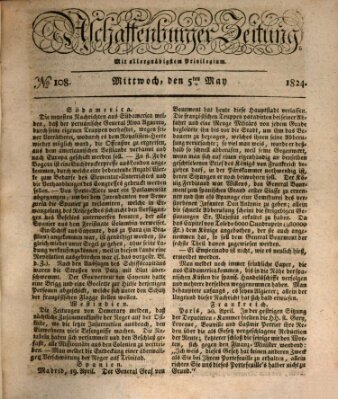 Aschaffenburger Zeitung Mittwoch 5. Mai 1824