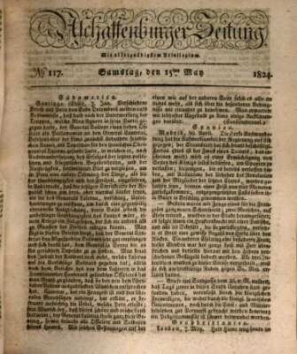 Aschaffenburger Zeitung Samstag 15. Mai 1824