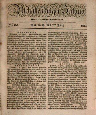 Aschaffenburger Zeitung Mittwoch 7. Juli 1824