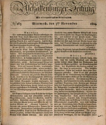 Aschaffenburger Zeitung Mittwoch 3. November 1824