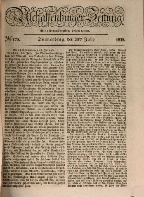 Aschaffenburger Zeitung Donnerstag 26. Juli 1832