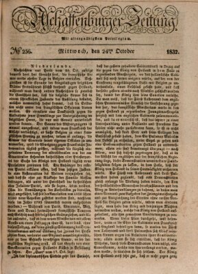 Aschaffenburger Zeitung Mittwoch 24. Oktober 1832