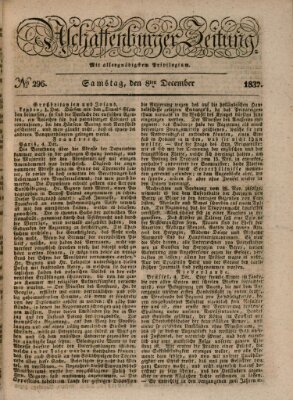 Aschaffenburger Zeitung Samstag 8. Dezember 1832