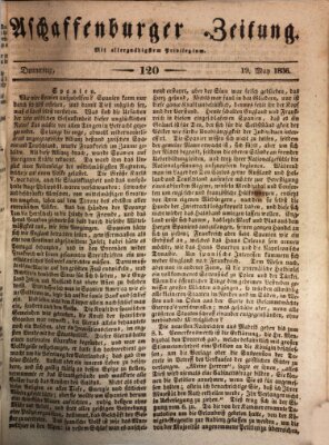 Aschaffenburger Zeitung Donnerstag 19. Mai 1836