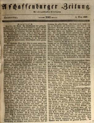 Aschaffenburger Zeitung Donnerstag 4. Mai 1837