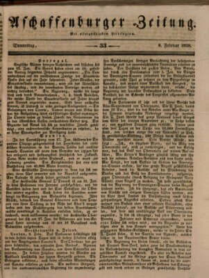 Aschaffenburger Zeitung Donnerstag 8. Februar 1838