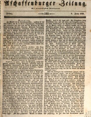 Aschaffenburger Zeitung Freitag 8. Juni 1838