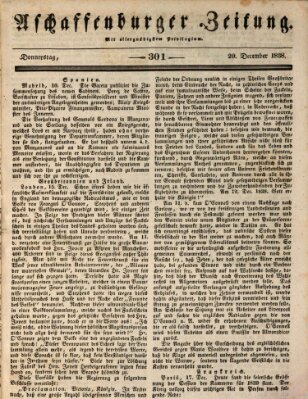 Aschaffenburger Zeitung Donnerstag 20. Dezember 1838
