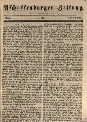 Aschaffenburger Zeitung Freitag 4. Februar 1842