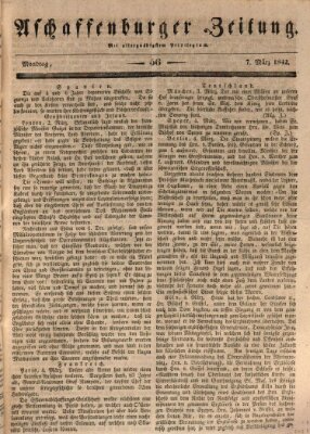 Aschaffenburger Zeitung Montag 7. März 1842