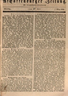 Aschaffenburger Zeitung Dienstag 8. März 1842