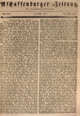 Aschaffenburger Zeitung Mittwoch 16. März 1842