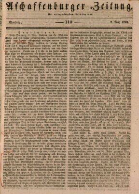 Aschaffenburger Zeitung Montag 9. Mai 1842