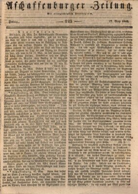Aschaffenburger Zeitung Freitag 27. Mai 1842