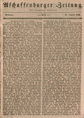 Aschaffenburger Zeitung Montag 31. Oktober 1842