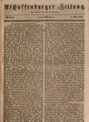 Aschaffenburger Zeitung Samstag 3. Juni 1843