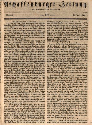 Aschaffenburger Zeitung Mittwoch 24. Juli 1844