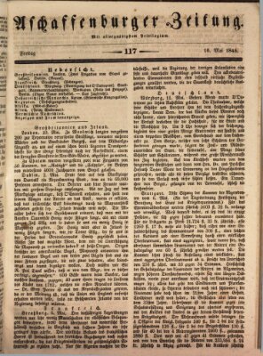 Aschaffenburger Zeitung Freitag 16. Mai 1845