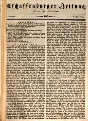 Aschaffenburger Zeitung Mittwoch 9. Juli 1845