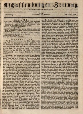 Aschaffenburger Zeitung Donnerstag 14. Mai 1846