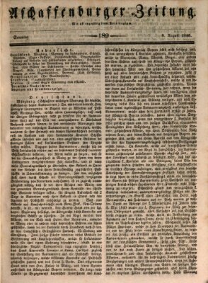 Aschaffenburger Zeitung Sonntag 9. August 1846